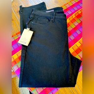 NWT Sz 16 NYDJ Black Ankle Denim Jeans